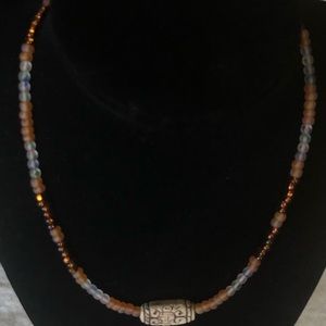 Multicolor handcrafted 16 inch choker